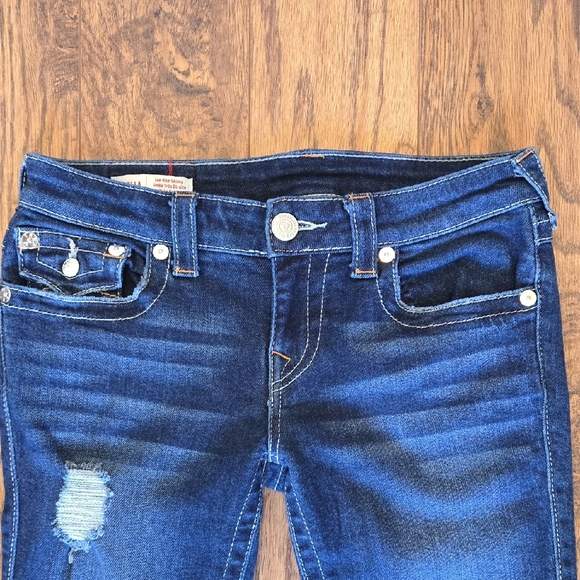 True Religion Distressed Stella Skinny Jeans EUC - Women's Size 28 - Picture 3 of 14
